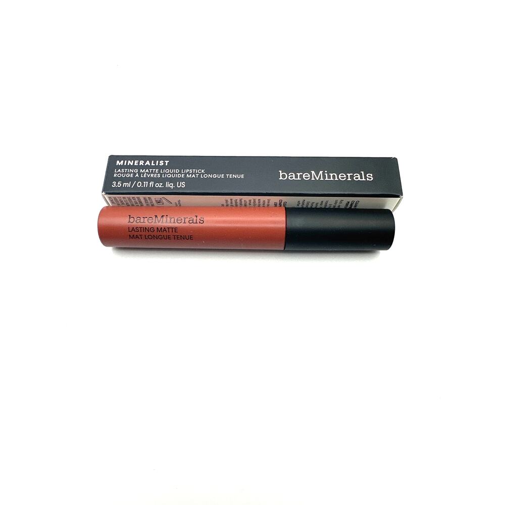 Bare Minerals Lasting Matte Liquid Lipstick .11 oz Determined Brand New